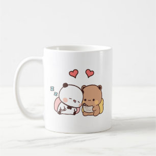 Mug Cute Panda ours couple hugin, bubu et dudu amour