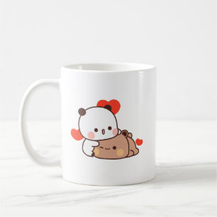 Mug Cute Panda ours couple hugin, bubu et dudu amour