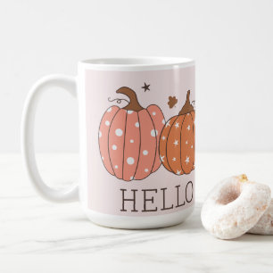 Mug Cute Pastel Bonjour Citrouille