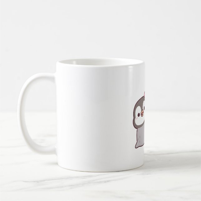 Mug Cute Penguin Accrocher Thé de bulle glacée (Gauche)