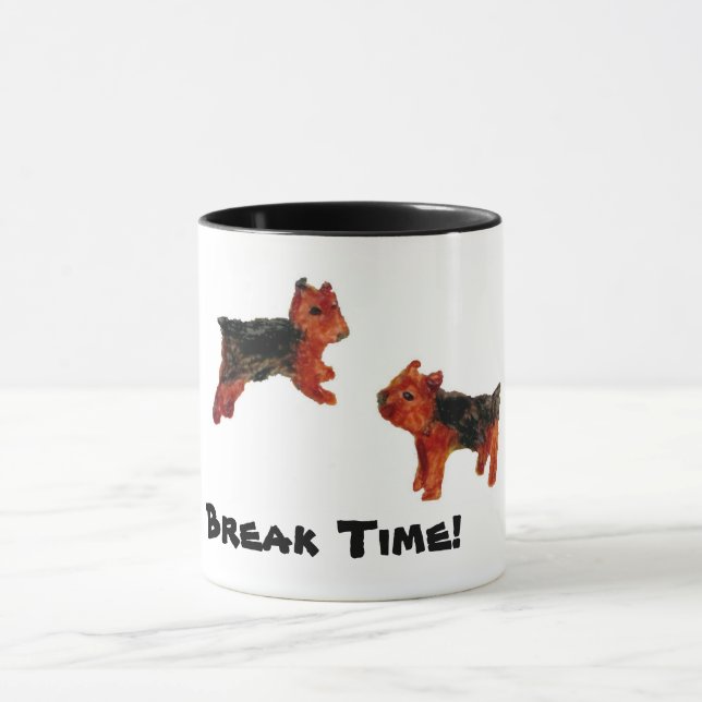 Mug Cute Pet Art Terrier Dogs (Centre)