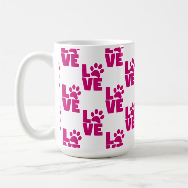 Mug Cute Pet Lover Coffee Cup - Unique Gift for Dog an (Gauche)