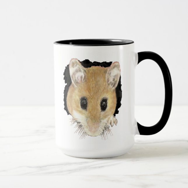 Mug Cute Petite Aquarelle Animaux Poche Souris Animal  (Droite)