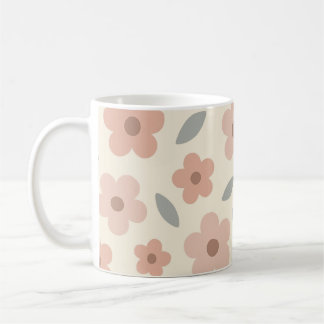 Mug Cute Petites Fleurs Pépinière Boho Rose Floral Cou