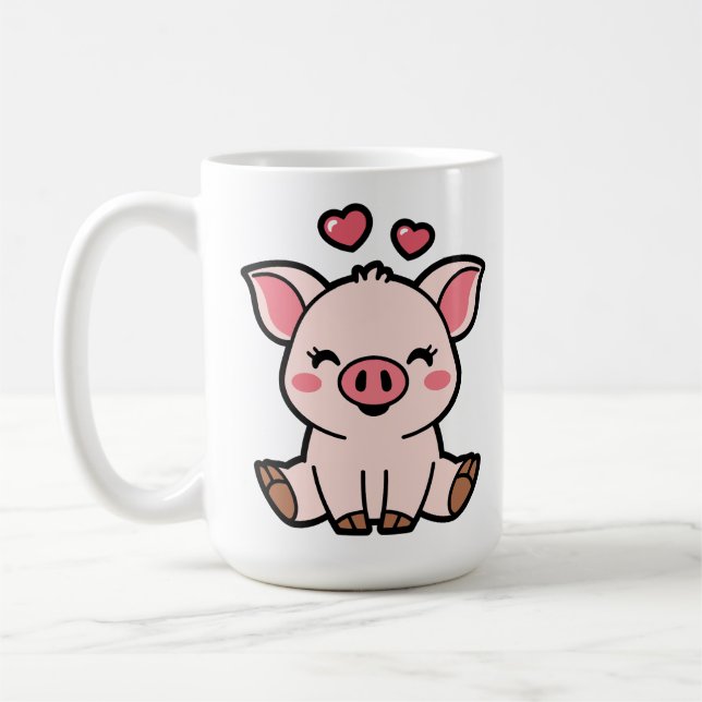 Mug Cute Piggy Bank (Gauche)