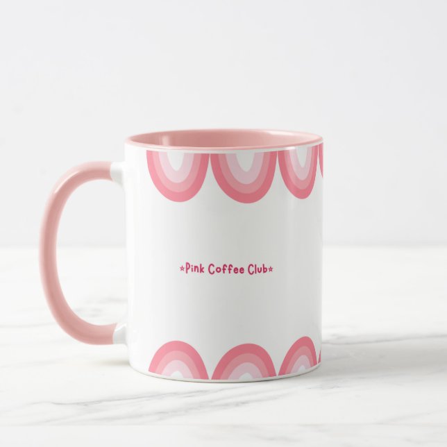 Mug Cute Pink Feminine Coffee Cup (Gauche)