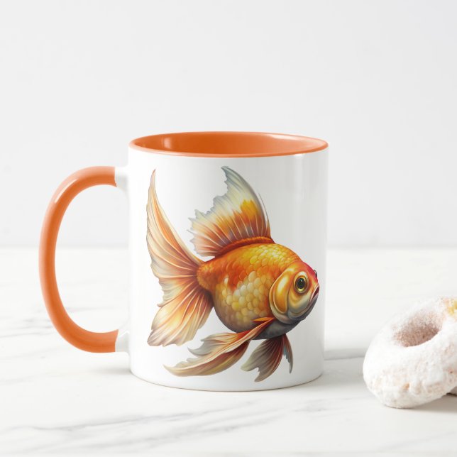 Mug Cute poisson d'or (Avec donut)