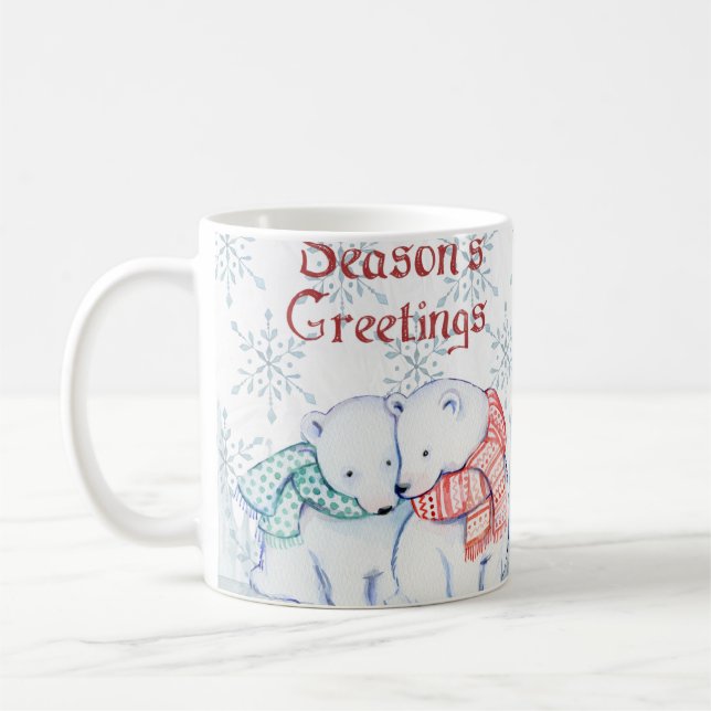 Mug Cute Polar Bears (Gauche)