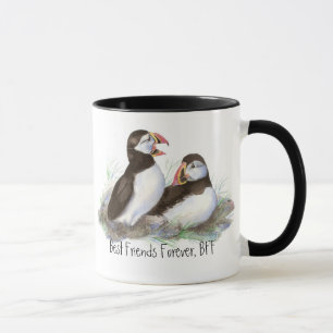 Mug Cute Puffins, Meilleurs Amis Pour Toujours, BFF, O