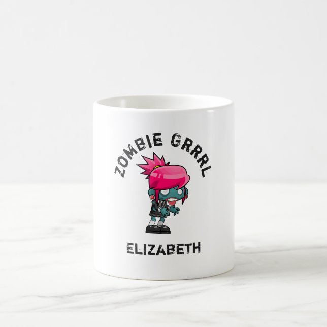 Mug Cute Punk Rock Zombie Grrrl (Centre)