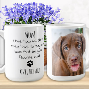 Mug Cute Puppy Pet Pet Photo Personnalisé Chien Maman