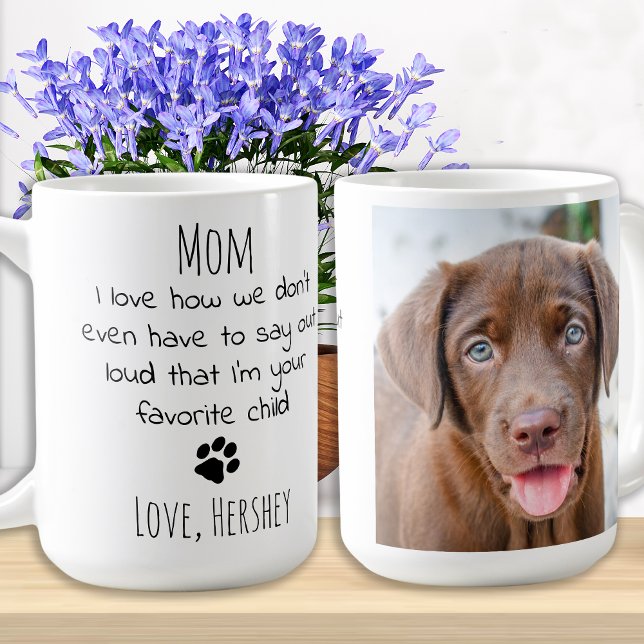 Mug Cute Puppy Pet Pet Photo Personnalisé Chien Maman (Créateur téléchargé)