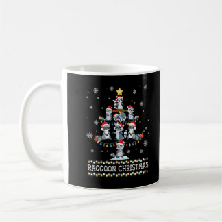 Mug Cute Raccoon Noël Arbre Pyjama Costum correspondan