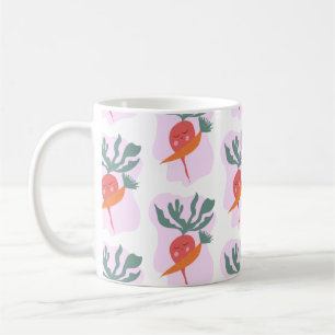 Mug Cute Radish et Carotton Motif