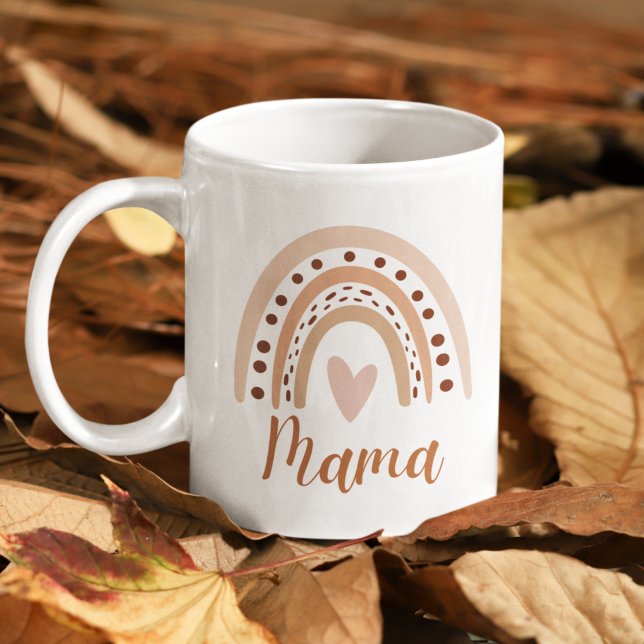 Mug Cute Rainbow Boho Heart Mama (Créateur téléchargé)