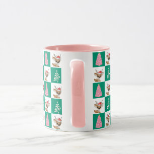 Mug Cute Reindeer Père Noël Joyeuse fête de Noël