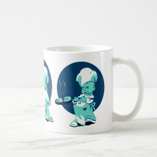 Mug Cute Retro Vintage Blue Boy Chef Cook Baker