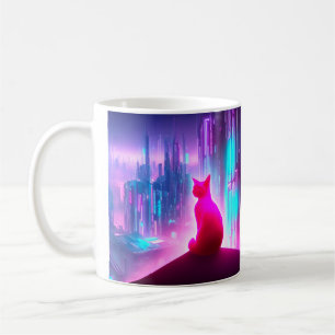 Mug Cute rose Cyber Punk City Chat