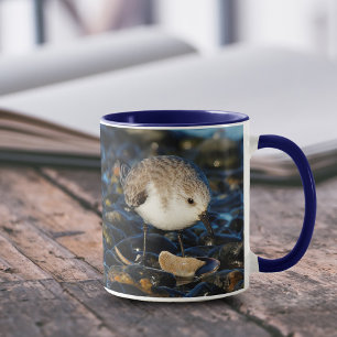 Mug Cute Sanderling Déguste Des Fruits De Mer À La Pla