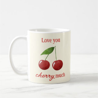 Mug Cute Simple Cherries Love Cherry Photo Valentines