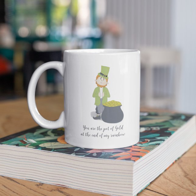 Mug Cute Simple Leprechaun St. Patrick's Day Whimsical (Créateur téléchargé)
