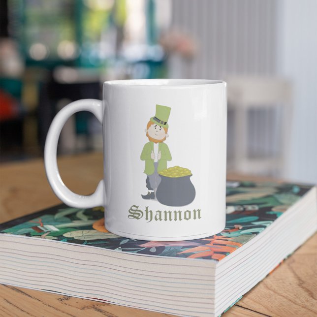 Mug Cute Simple Leprechaun St. Patrick's Day Whimsical (Créateur téléchargé)