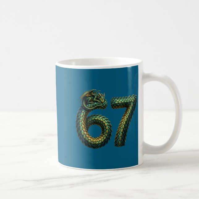 Mug Cute Sleeng Dragon 67 Cool Six-seven Funny Six Sev (Droite)