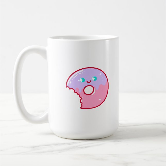 Mug Cute Smiling Donut (Gauche)