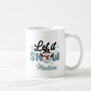 Mug Cute Snowman Laisser Il Neige Personnalisé