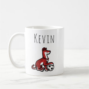 Mug Cute Soccer Chien Boys Sports Équipe Fun Personnal