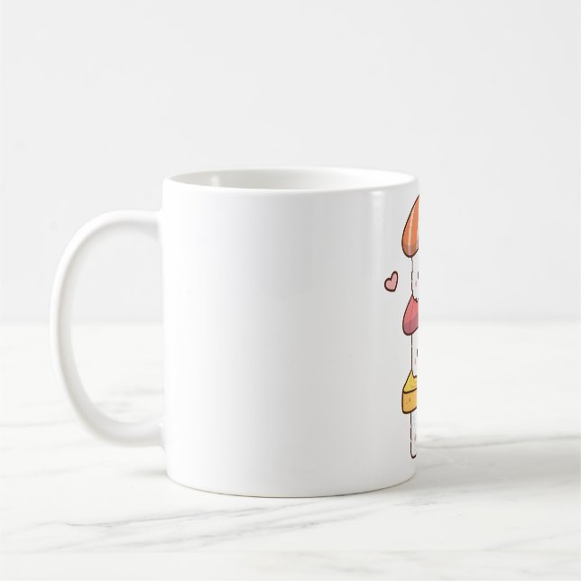 Mug Cute Sushi Trio Stack, Kawaii Japonais (Gauche)
