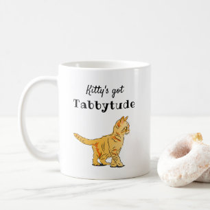Mug Cute Tabby Kitten Tabbytude Orange