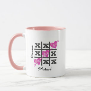 Mug Cute Tic-Tac-Toe Saint Valentin Amour Cadeau