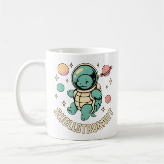 Mug Cute Turtle Astronaut Art spatial