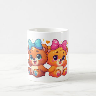 Mug Cute Twin Teddy Bears