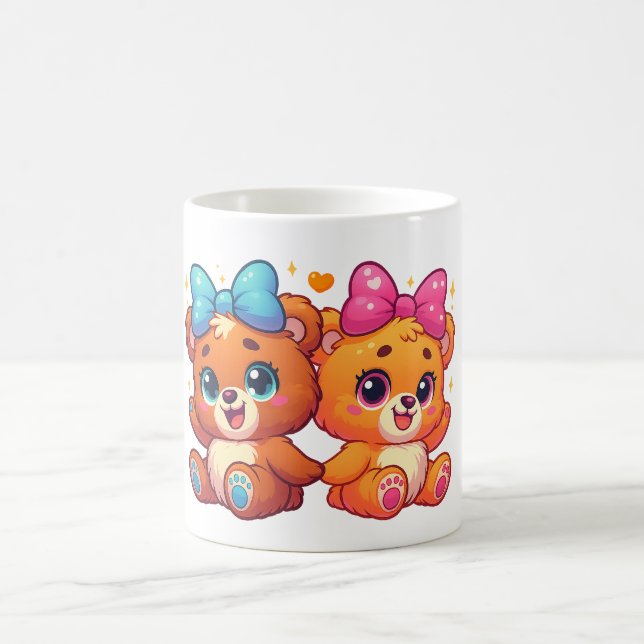 Mug Cute Twin Teddy Bears (Centre)