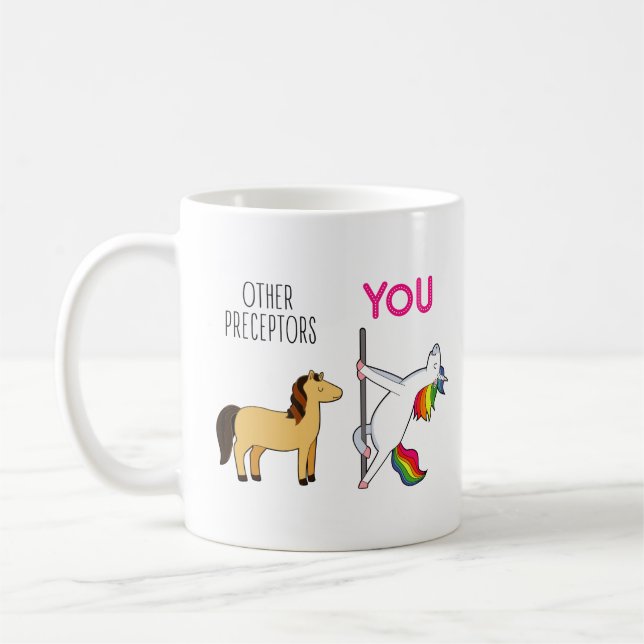Mug Cute Unicorn Infirmière Préceptor Funny (Gauche)