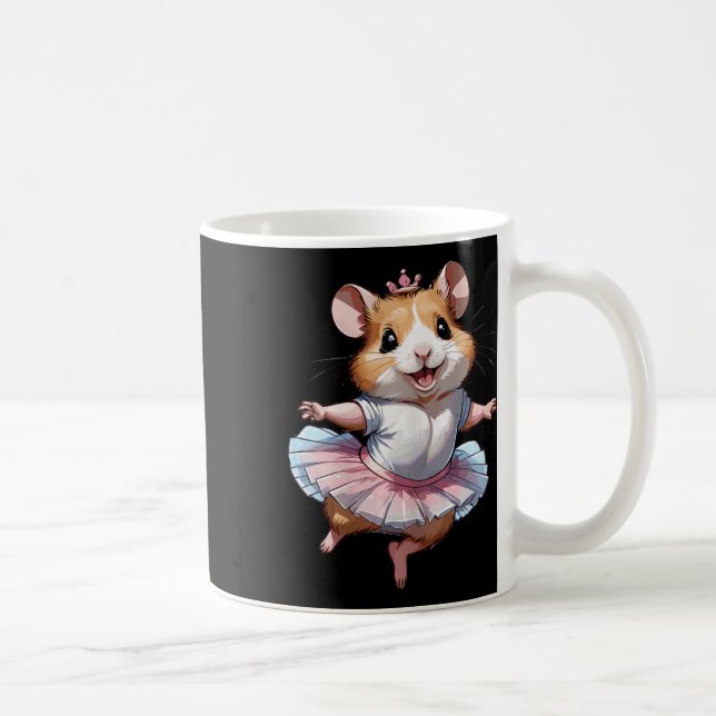 Mug Cute Unique Et Moderne Hamster Ballet Et Ballerin (Droite)
