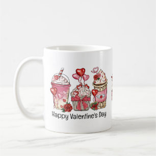Mug Cute Valentine's Day Cupcakes et l'amour