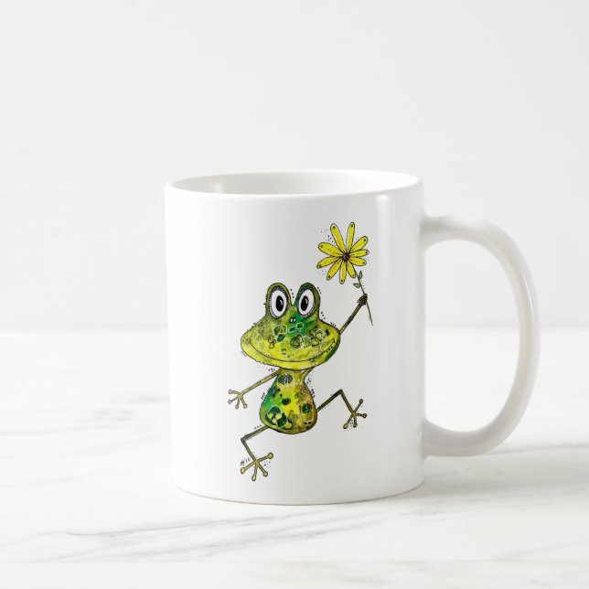 Mug Cute Whimsical Happy Frog (Droite)
