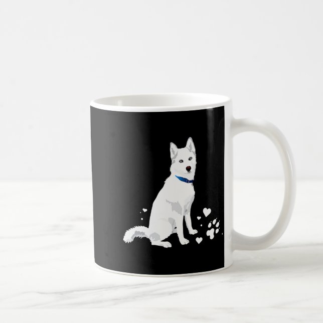 Mug Cute White Siberian Husky Sweet White Snow Dog  (Droite)