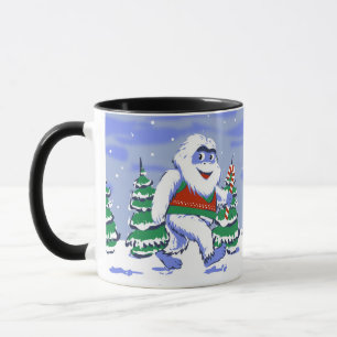 Mug Cute yeti christmas in forest