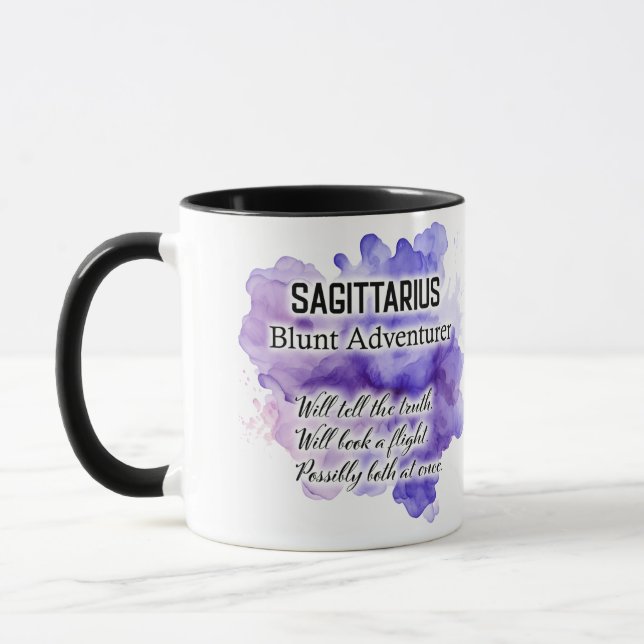 Mug Cute Zodiac Sign Traits/ Sagittarius Wrap  (Gauche)