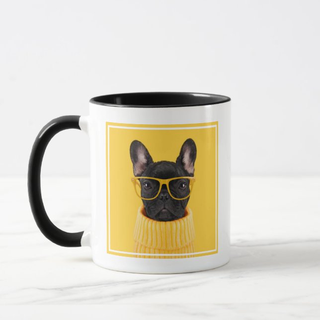 Mug Cutest Baby Animals | French Bulldog Sunglasses (Gauche)