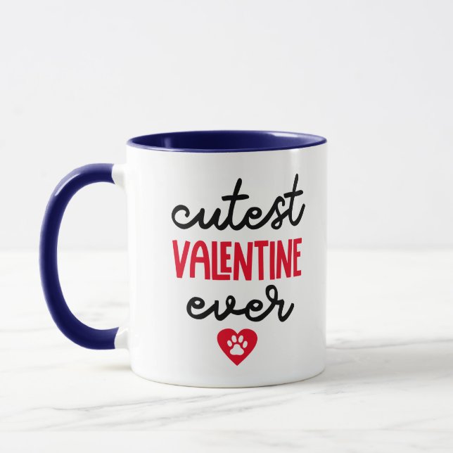 Mug Cutest Valentine Ever ..de votre Husky (Gauche)