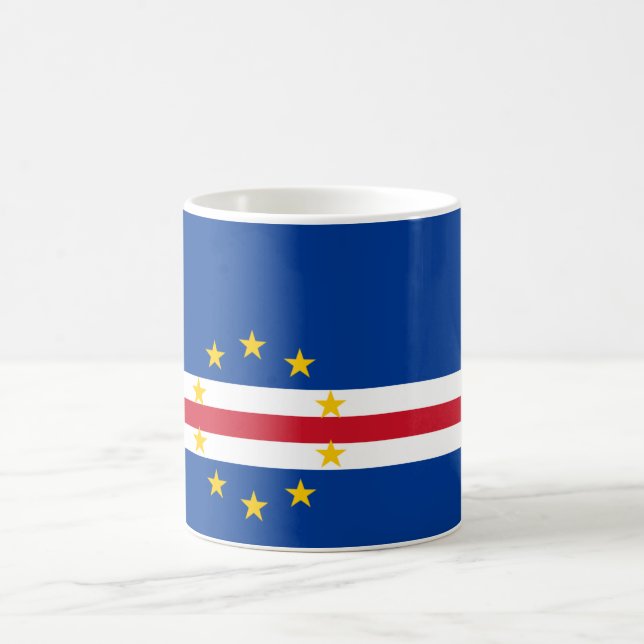 Mug Cv de drapeau du Cap Vert (Centre)