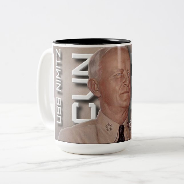 MUG CVN-68 USS NIMITZ NAMESAKE (Devant gauche)