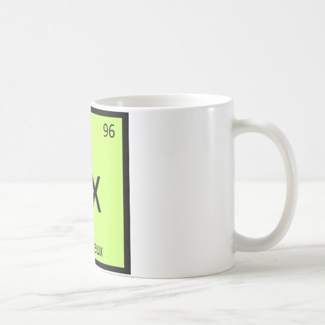 Mug Cx - Chat Chartreux Chimie Symbole du tableau péri (Droite)