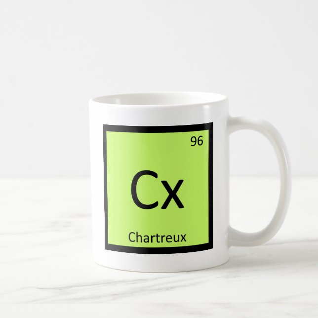 Mug Cx - Chat Chartreux Chimie Symbole du tableau péri (Droite)