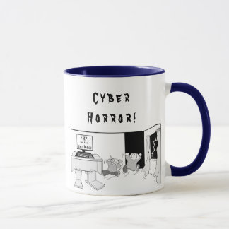 Mug Cyber Horror pour pirate informatique de "H"
